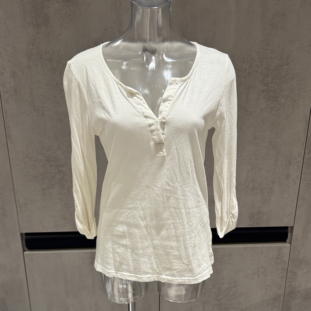 bobi Off-White Button Down Women's Shirt